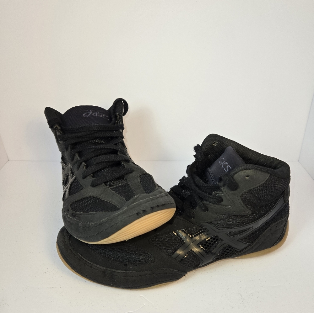 ASICS Matflex 4 Wrestling Shoes Mens Size 7 Black Sporting